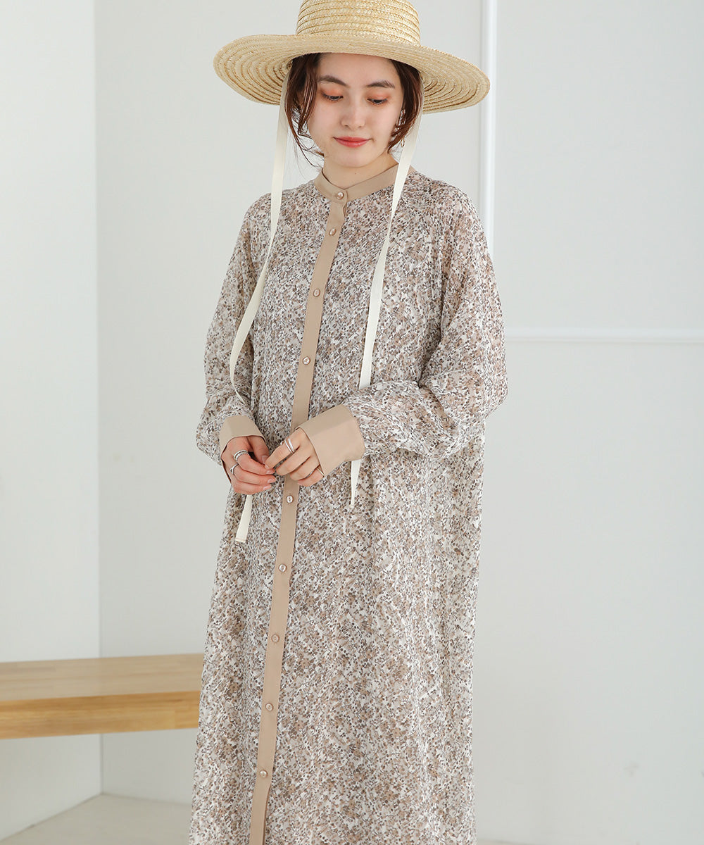 JACQUARD SMALL FLORAL ONEPIECE