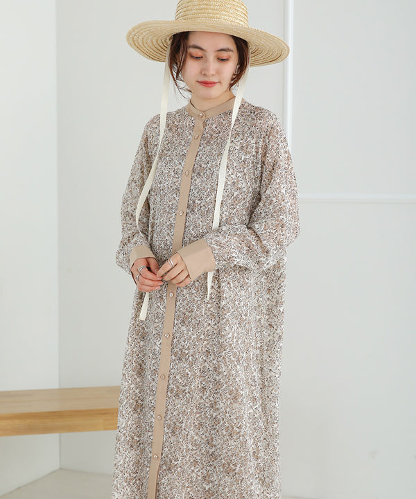 JACQUARD SMALL FLORAL ONEPIECE