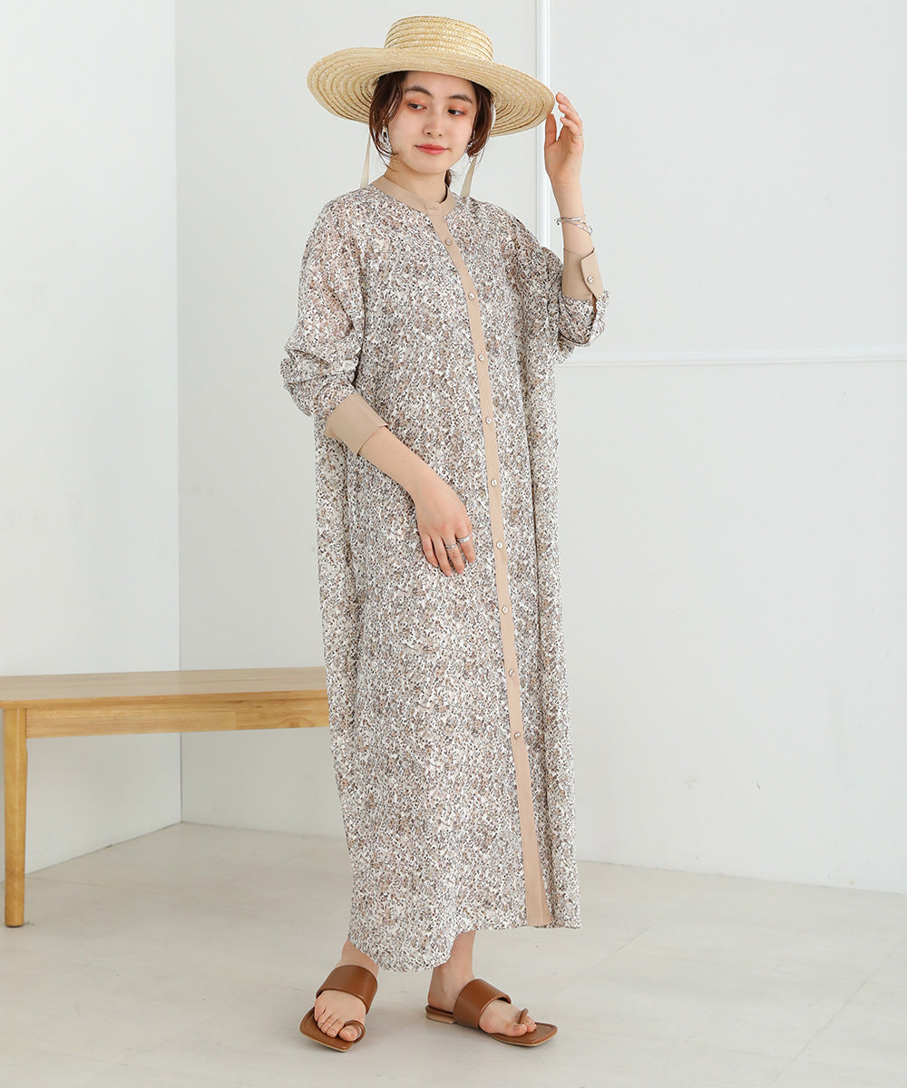JACQUARD SMALL FLORAL ONEPIECE