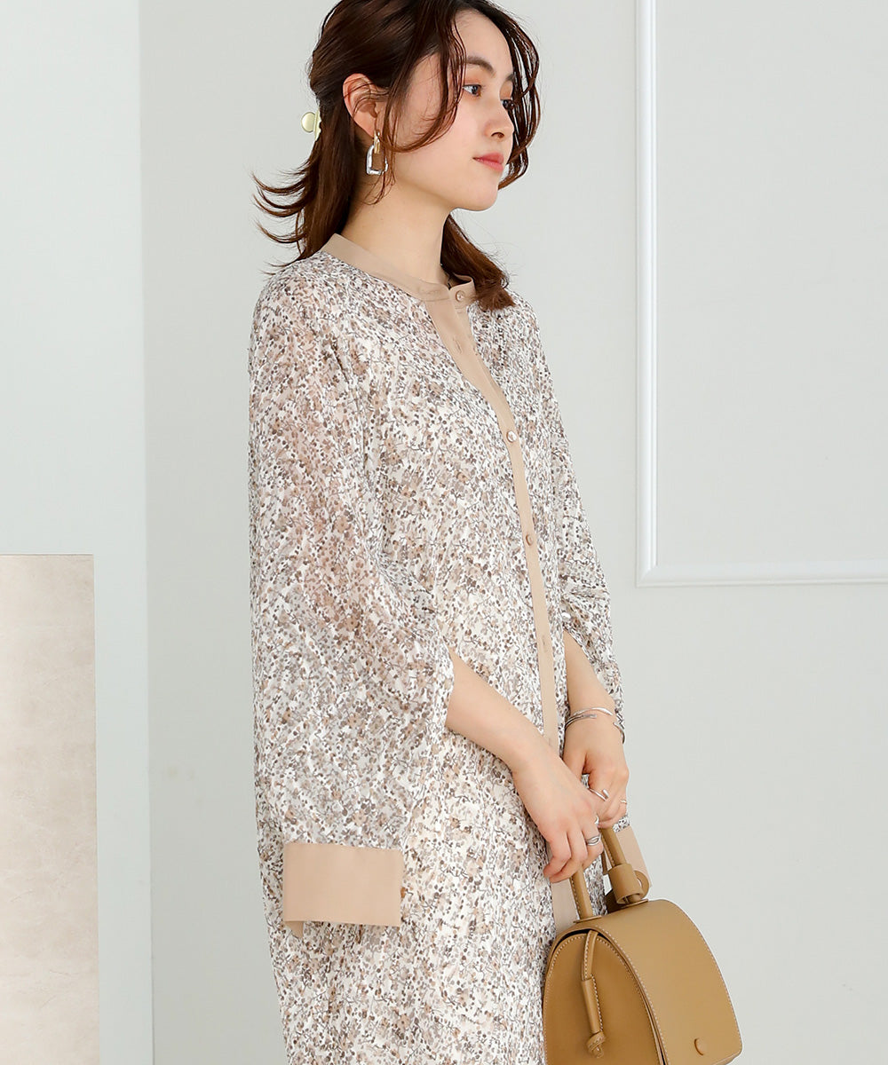 JACQUARD SMALL FLORAL ONEPIECE