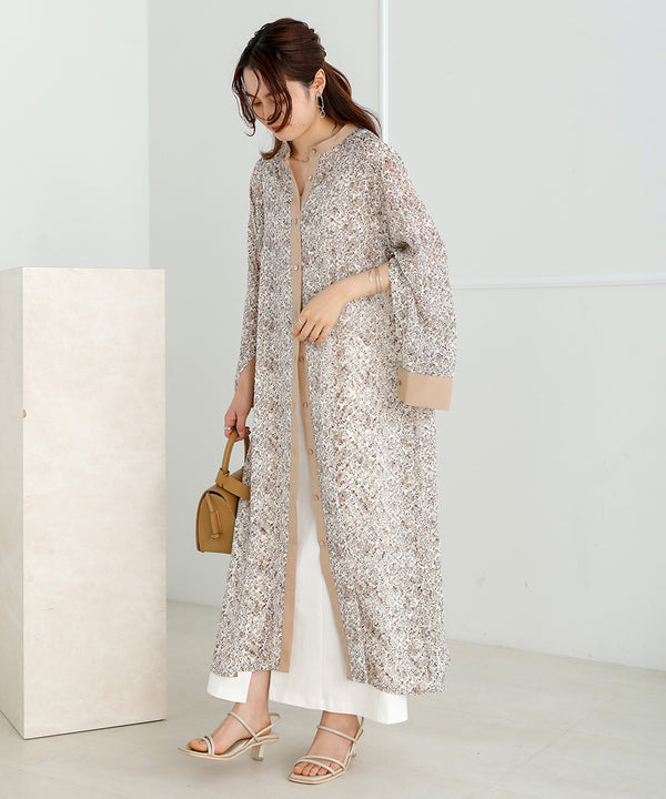 JACQUARD SMALL FLORAL ONEPIECE