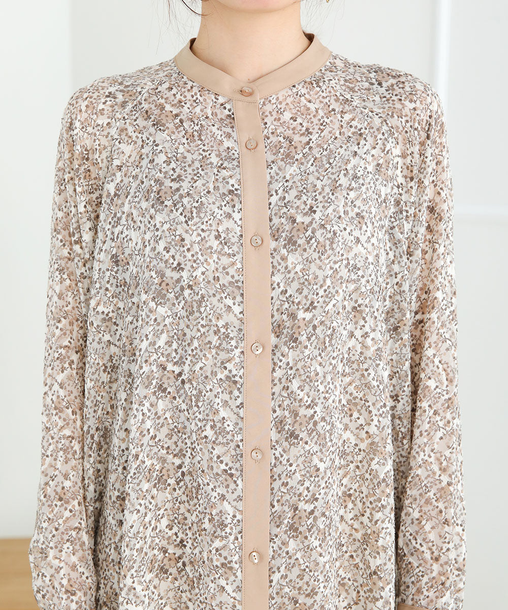 JACQUARD SMALL FLORAL ONEPIECE