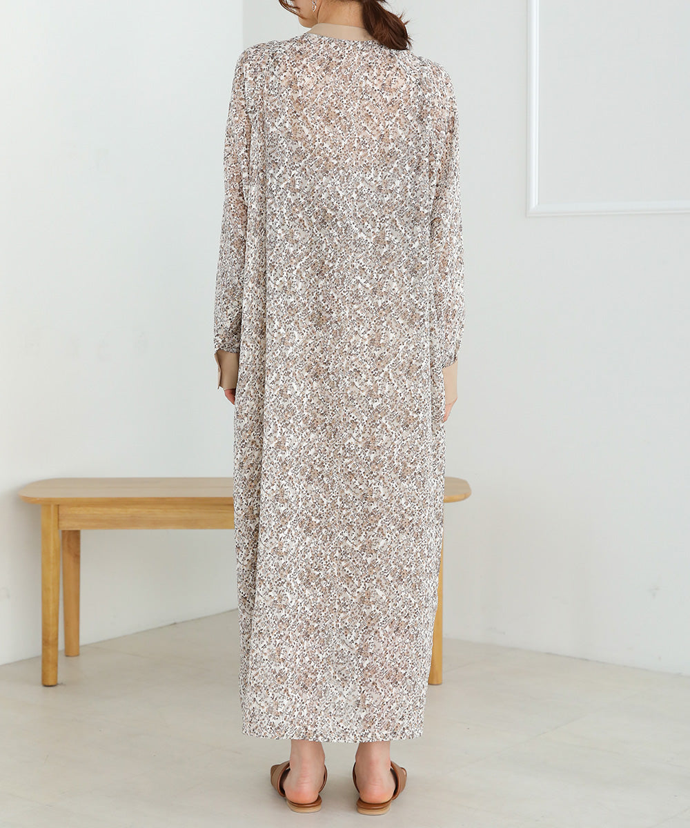 JACQUARD SMALL FLORAL ONEPIECE
