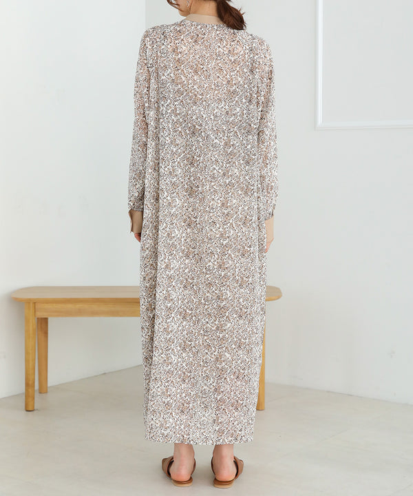 JACQUARD SMALL FLORAL ONEPIECE