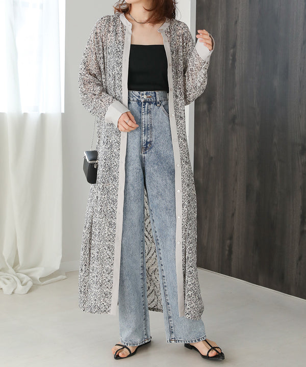 JACQUARD SMALL FLORAL ONEPIECE