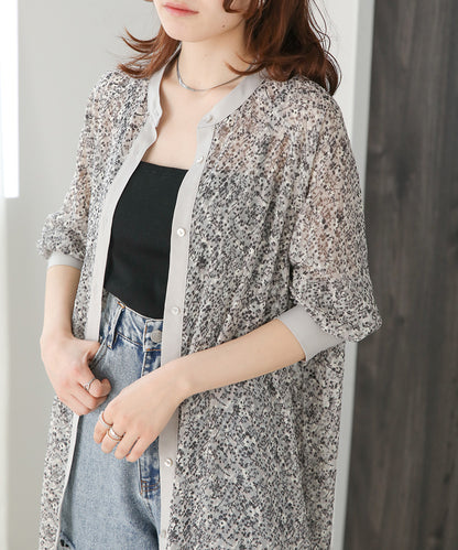 JACQUARD SMALL FLORAL ONEPIECE
