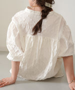 SHEER GATHERED BLOUSE