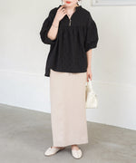 SHEER GATHERED BLOUSE