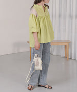 SHEER GATHERED BLOUSE