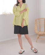 SHEER GATHERED BLOUSE