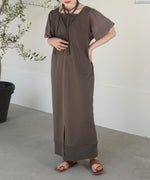 LAYERED SLEEVE PUFF ONEPIECE