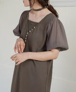 LAYERED SLEEVE PUFF ONEPIECE