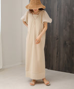 LAYERED SLEEVE PUFF ONEPIECE
