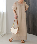 LAYERED SLEEVE PUFF ONEPIECE