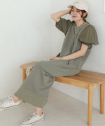 LAYERED SLEEVE PUFF ONEPIECE