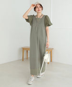 LAYERED SLEEVE PUFF ONEPIECE