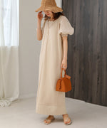 LAYERED SLEEVE PUFF ONEPIECE