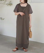 LAYERED SLEEVE PUFF ONEPIECE