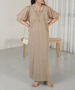 LAYERED SLEEVE PUFF ONEPIECE
