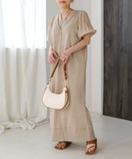 LAYERED SLEEVE PUFF ONEPIECE