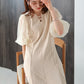 FLARE LINE SLEEVE ORGANDY ONEPIECE