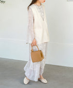 SHEER FLOWER 2WAY ONEPIECE