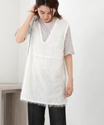 SHEER SHAGGY VEST