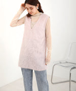 SHEER SHAGGY VEST