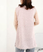 SHEER SHAGGY VEST
