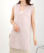 SHEER SHAGGY VEST