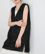SHEER SHAGGY VEST