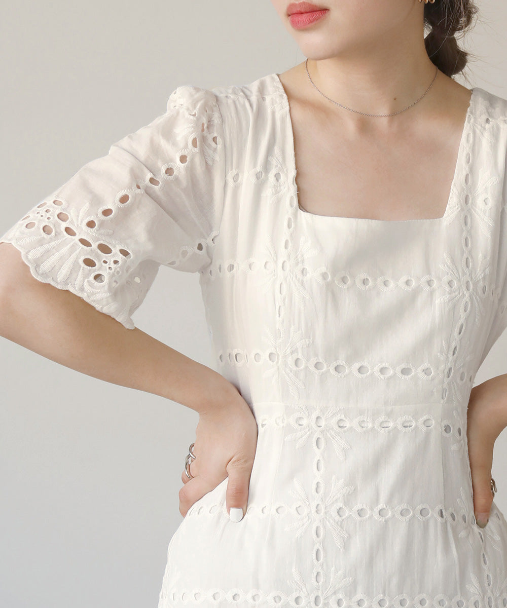 COTTON LACE MERMAID ONEPIECE