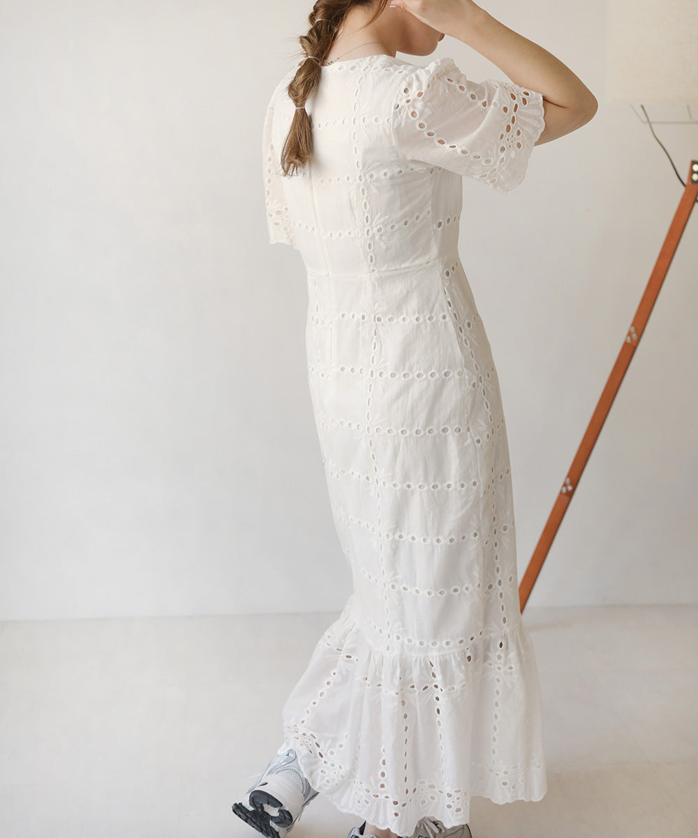 COTTON LACE MERMAID ONEPIECE