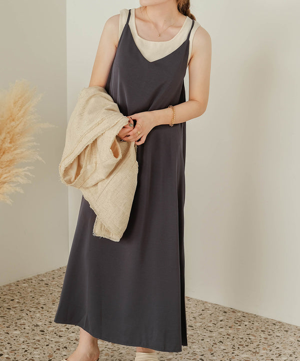 BACK DESIGN CAMISOLE ONEPIECE