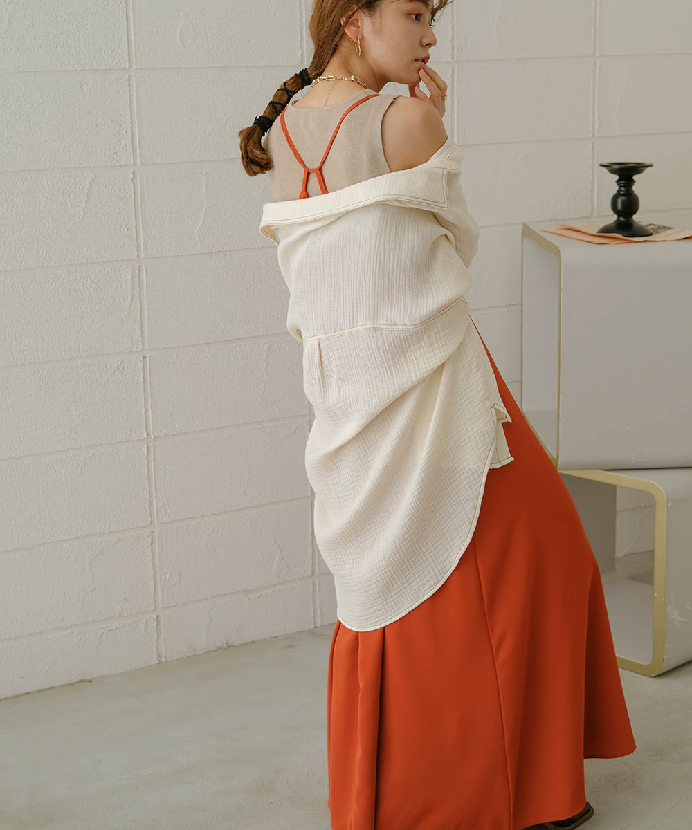 BACK DESIGN CAMISOLE ONEPIECE