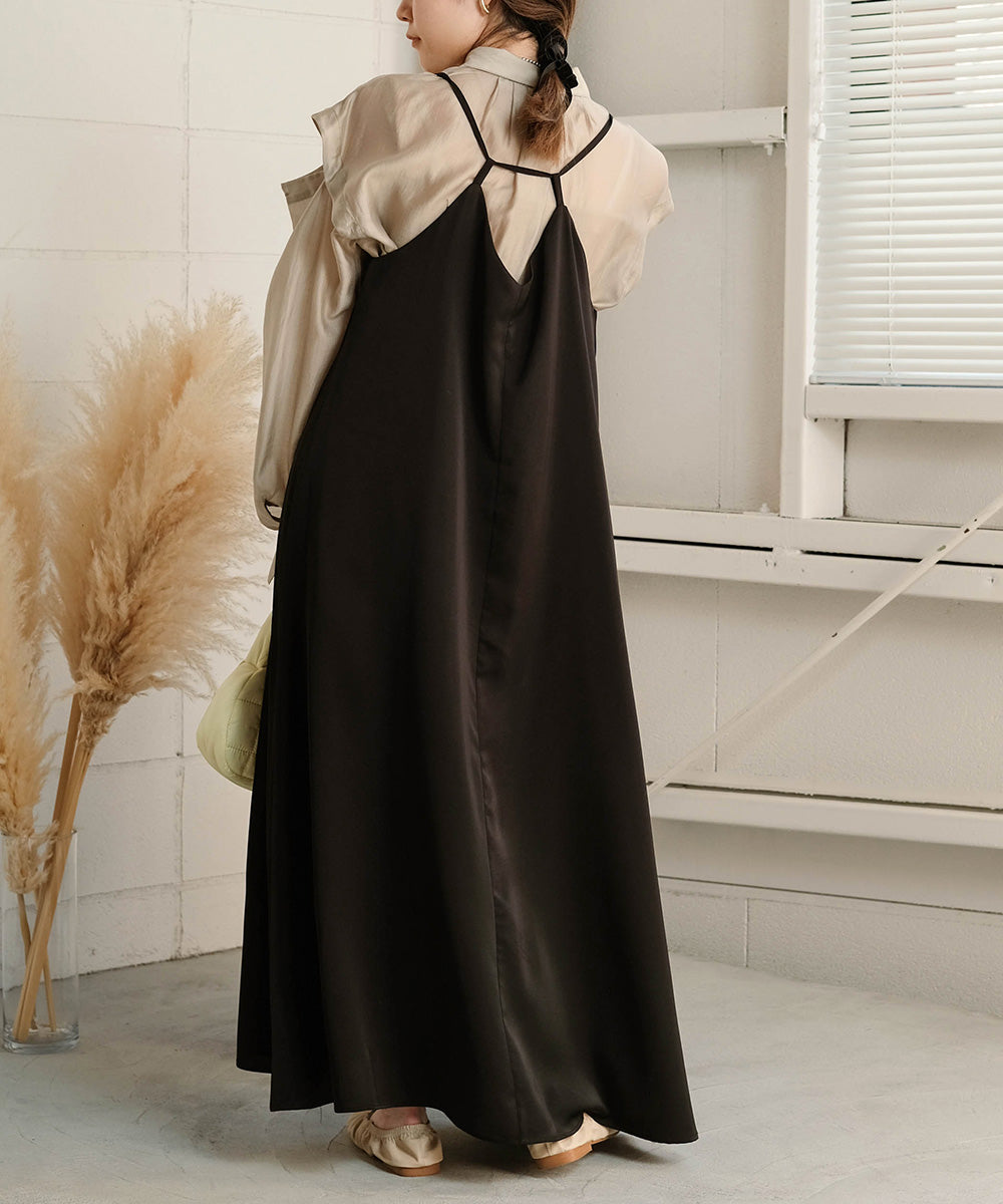 BACK DESIGN CAMISOLE ONEPIECE