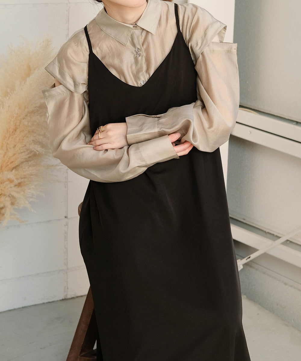 BACK DESIGN CAMISOLE ONEPIECE