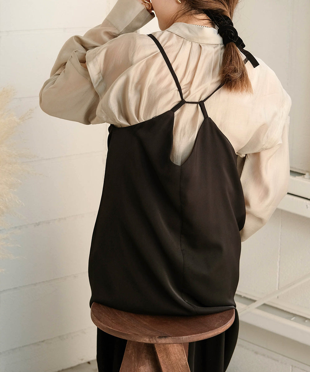 BACK DESIGN CAMISOLE ONEPIECE