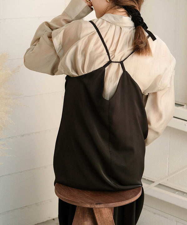BACK DESIGN CAMISOLE ONEPIECE
