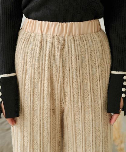 BRUSHED LACE PANTS