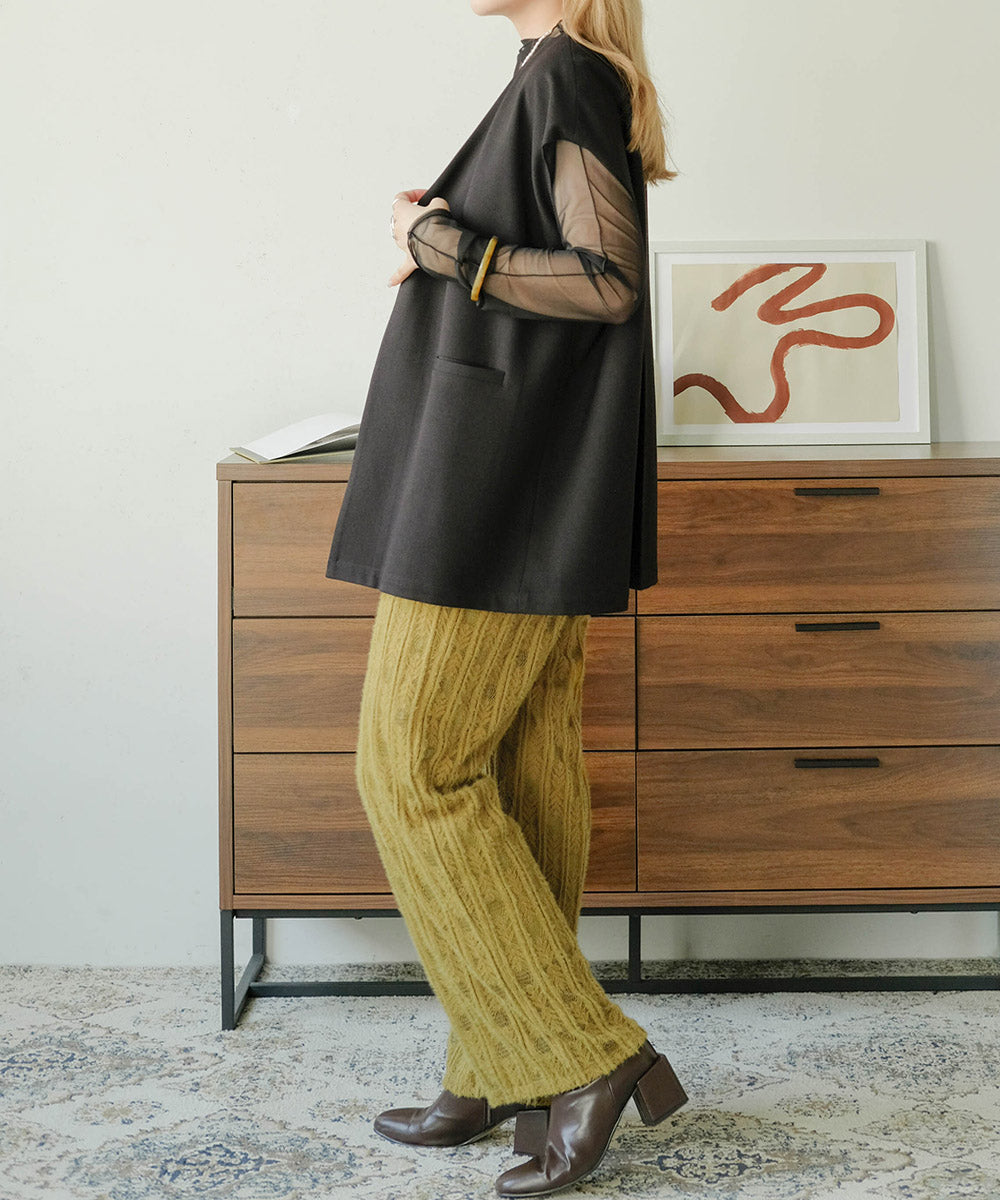 BRUSHED LACE PANTS