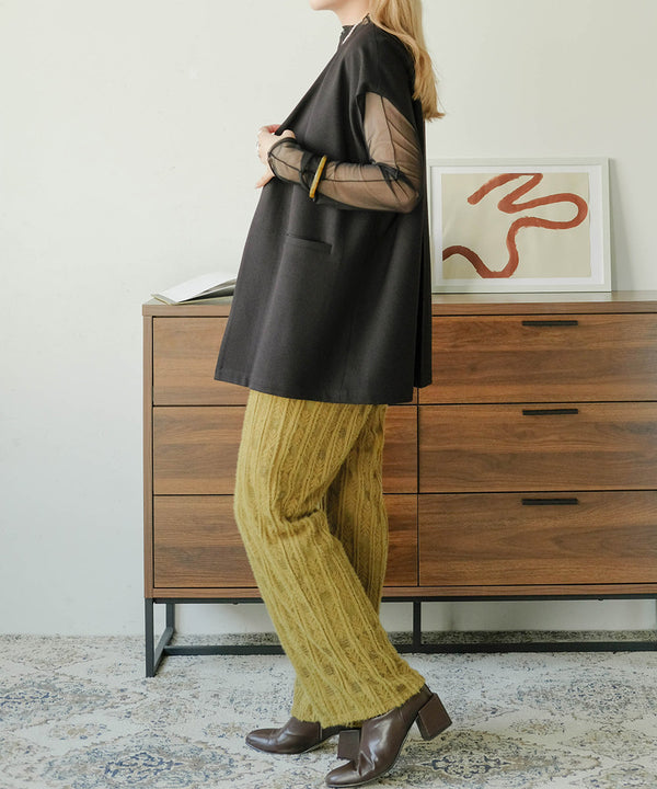 BRUSHED LACE PANTS