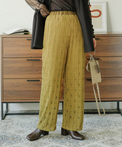 BRUSHED LACE PANTS