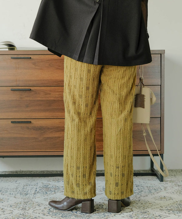 BRUSHED LACE PANTS