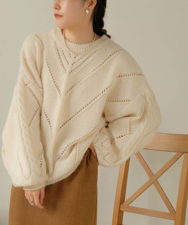 COLOR OVERSIZE KNIT
