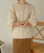 COLOR OVERSIZE KNIT