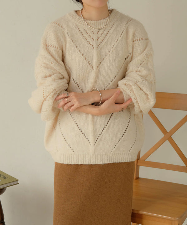 COLOR OVERSIZE KNIT