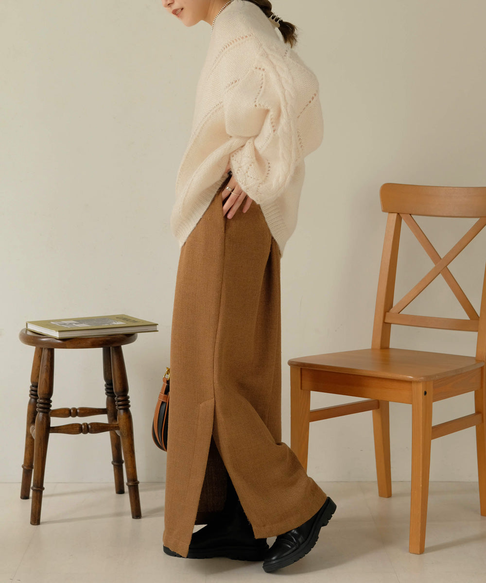 COLOR OVERSIZE KNIT