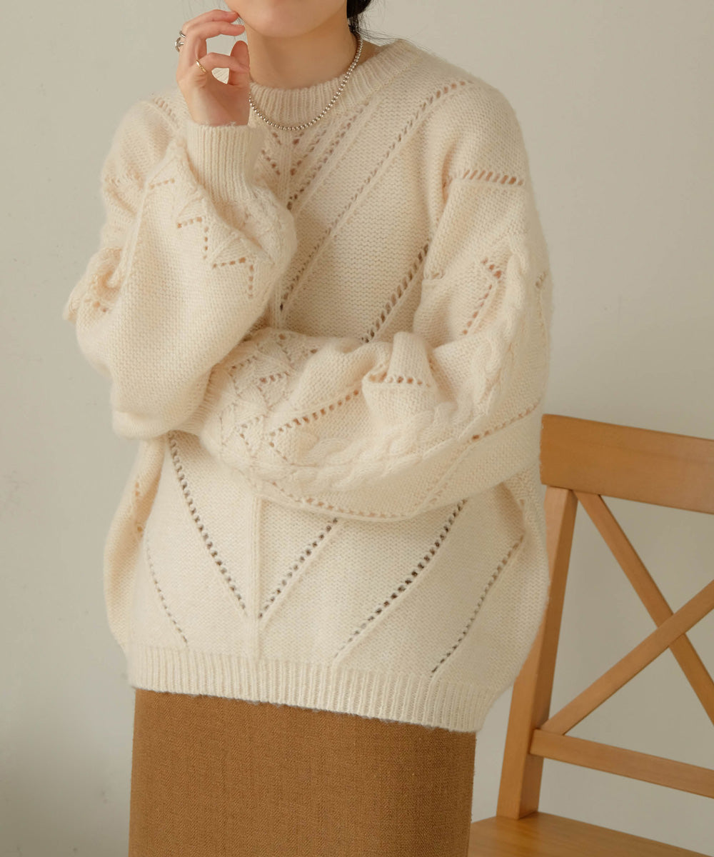 COLOR OVERSIZE KNIT