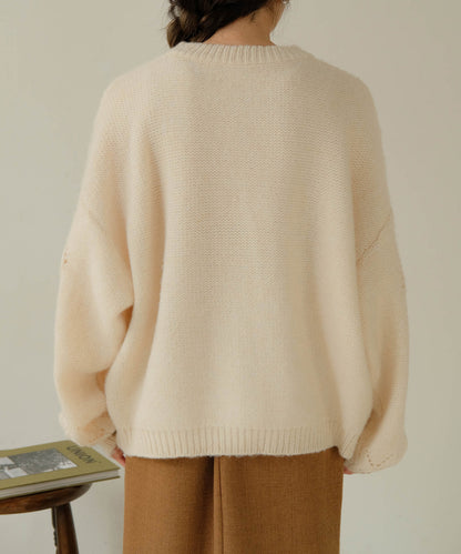 COLOR OVERSIZE KNIT